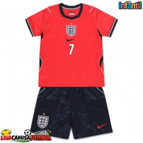 Camisa de Futebol Inglaterra Bukayo Saka #7 Equipamento Secundário Infantil Mundo 2026 Manga Curta (+ Calças curtas)